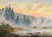 Caspar David Friedrich The morning Sweden oil painting artist
